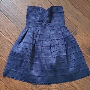Sans Souci strapless Navy blue party dress size Large